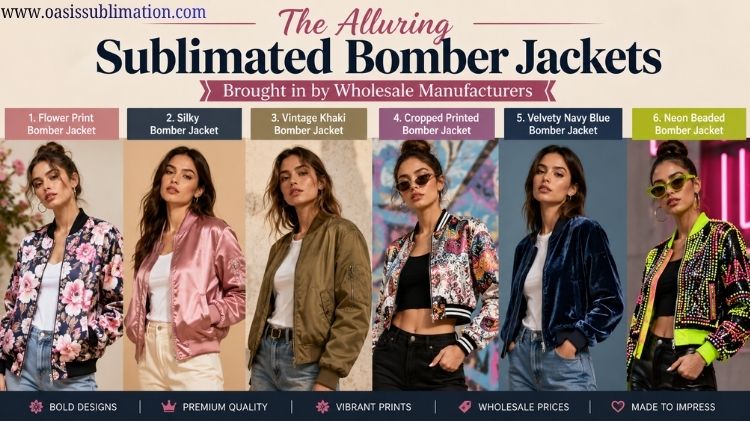 Stylish Sublimated Bomber Jackets for Businesses Sublimated Bomber Jackets Vendors