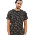 Black sublimated tee for men