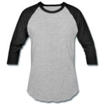 grey and black baseball shirt distributor in uae