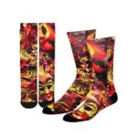 multi-colored mask printed sublimation socks wholesaler