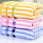 Ritzy striped sublimated towel set