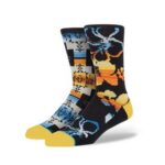tricolored abstract printed sublimation socks supplier in usa