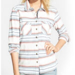 White, Mauve Check Flannel Shirt Supplier