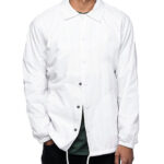 blank long button jacket