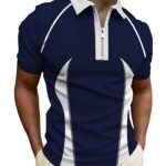 bulk blue and white sublimated polo shirt