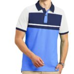 blue and white sublimation polo shirt manufacturer