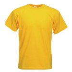 canary yellow blank t shirt manufacturer