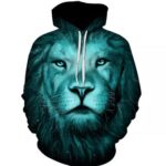 wholesale lion printed sublimated hoodies suppliers