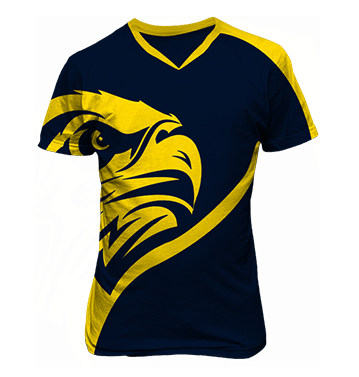 Wholesale Printed Blue and Yellow Sublimated Jersey Manufacturer in USA,  Australia, Canada, Europe & UAE