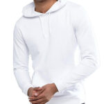 white sports hoodie