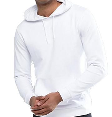 white sports hoodie