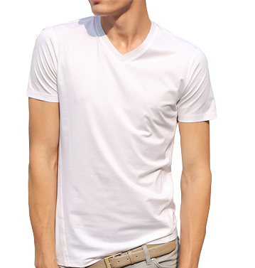 blank V neck tee manufacturer
