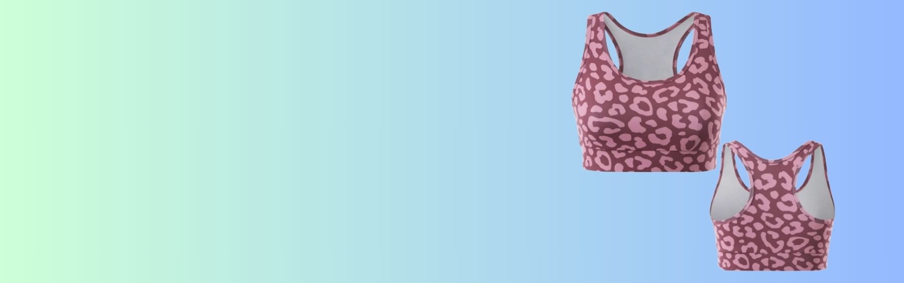 custom sublimated sports bra