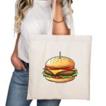 burger print tote suppliers