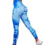 wholesale UV protected skin fit blue leggings
