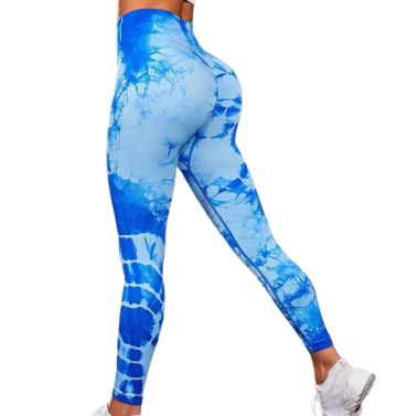 wholesale UV protected skin fit blue leggings