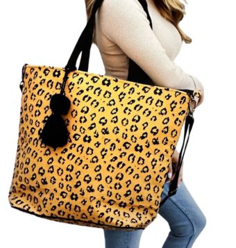 yellow leopard print canvas bag vendors