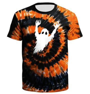 halloween ghost printed party t-shirt manufacturers