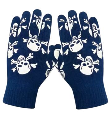 unisex halloween skeleton printing gloves wholesaler