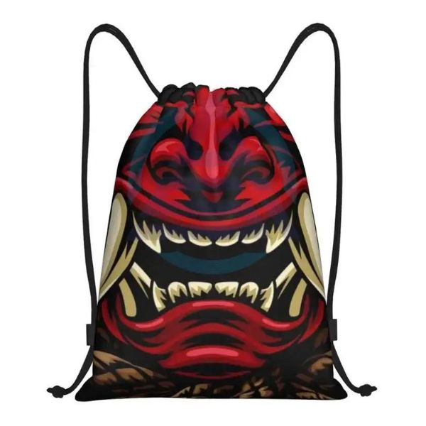 bulk samurai print drawstring bags
