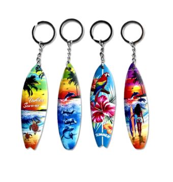 printed surfboard key ring manufacturers