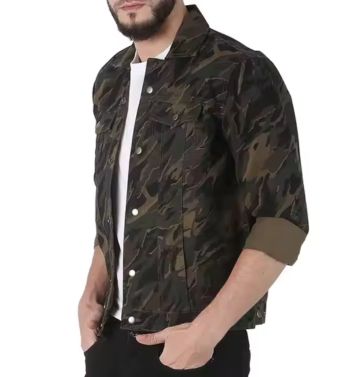 mens printed denim jacket wholesaler