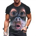 bulk monkey 3D print t-shirt supplier