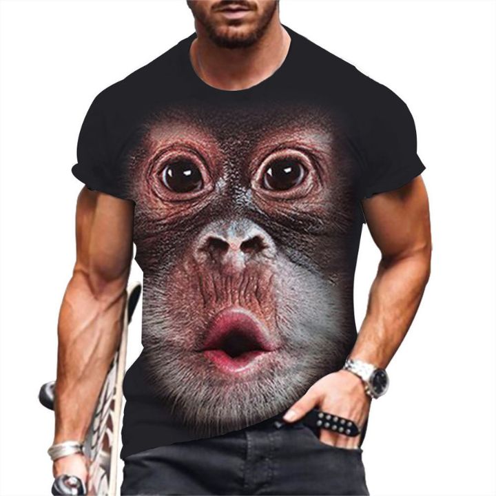 monkey 3D print t-shirt supplier