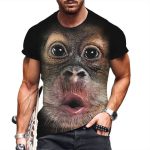 wholesale monkey 3D print t-shirt supplier