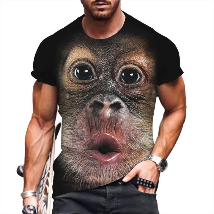 wholesale monkey 3D print t-shirt supplier