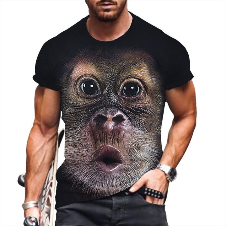 wholesale monkey 3D print t-shirt manufacturer
